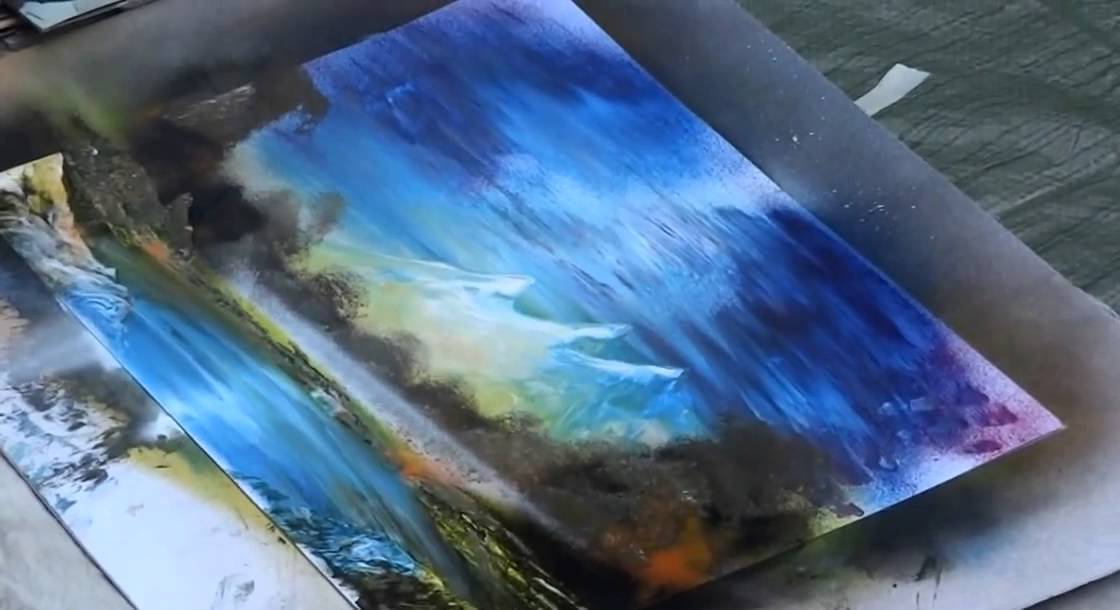 Super Amazing Spray Paint Art Fire Technique! YouTube