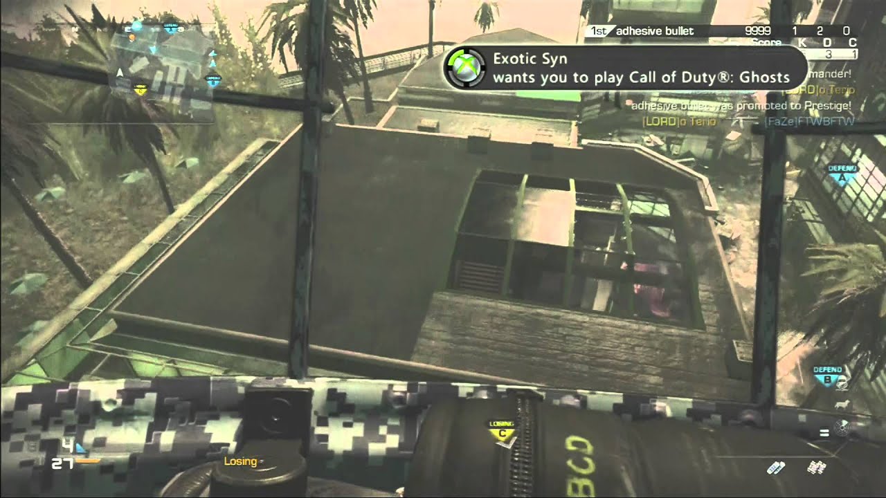 "Thanks Vanderhart for letting them Soil the game" COD:Ghost Mod lobby #1