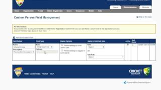 Creating Custom Questions in MyCricket Online Registrations and Payments