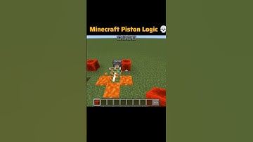 Minecraft Piston Logic 💀 #shorts
