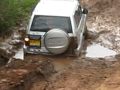 Toyota Prado came out from the deep mud