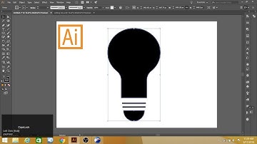 How to make simple bulb Icon on Adobe Illustrator- icon design