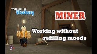 ROBLOX │Bloxburg - MINER (working until ZERO moods)