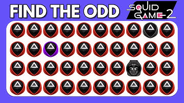 Find the ODD One Out - Squid Game 2 🐙🦑🎮 | 40 Levels | Easy, Medium, Hard