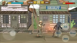 Polygon Street Fighting: Cowboys Vs. Gangs (Android Gameplay) screenshot 1
