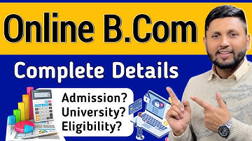 Online B.com Degree (Full Details In Hindi) | What is Online B.Com? | Online B.Com Kaise Karein