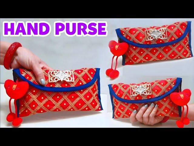 सिंगल एक कट लगाओ और बैग तैयार | Ladies purse making at home | Bag cutting  and stitching/ Handbag - YouTube