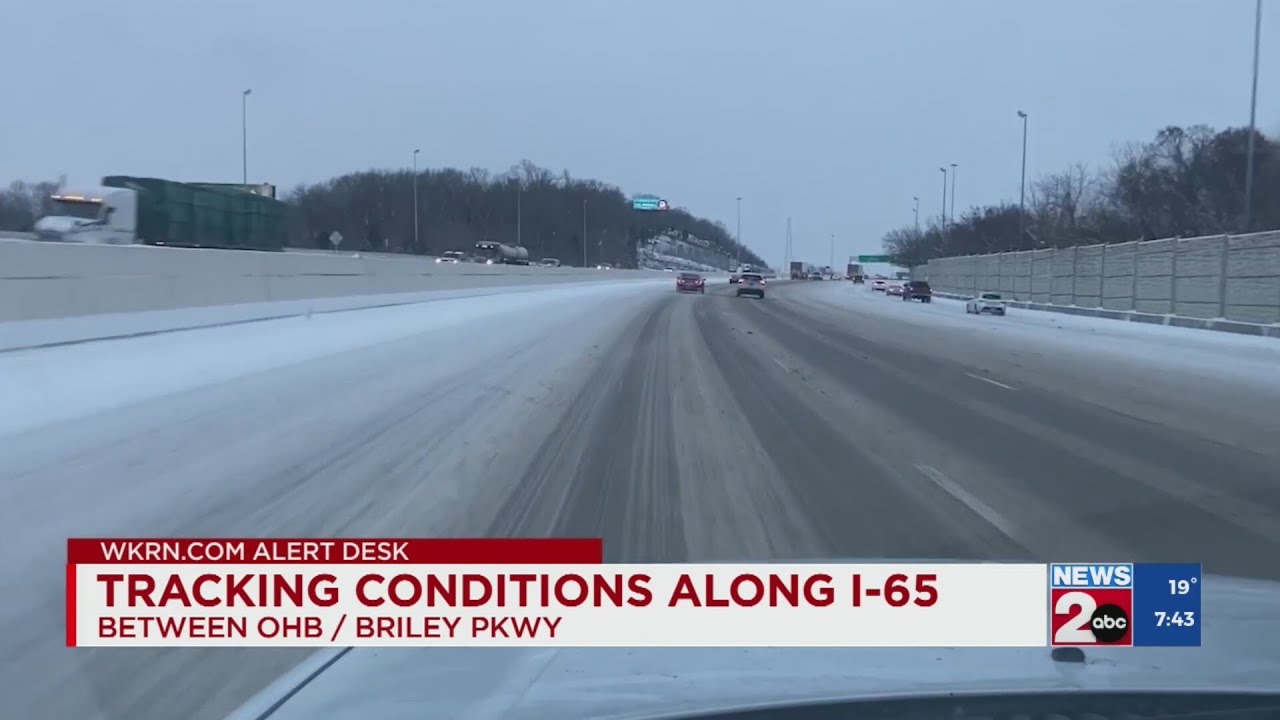 A view of road conditions in Middle Tennessee - YouTube