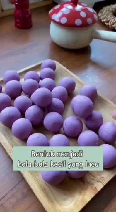 Bola bola ubi ungu bikinnya superr gampang🍠👈#resep #resepmudah #berbagiresep