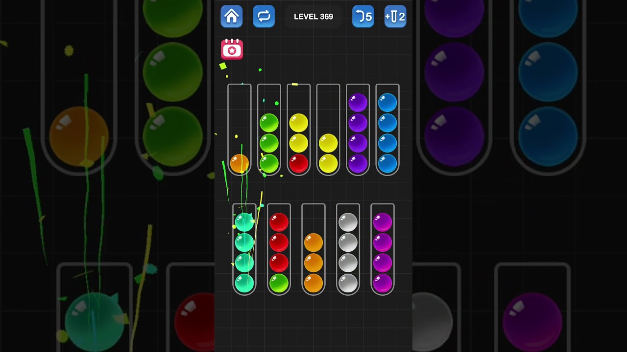 Ball Sort Puzzle by Guru Game: Levels 366, 367, 368, 369, 370