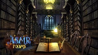 Harry Potter inspired ASMR - Hogwarts Library REMAKE  - Animated ambient soundscape cinemagraph