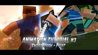 C4D Animation TUTORIAL #3 ~ Sword Draw + Fight