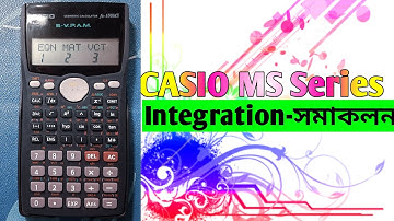 How to do integration on calculator fx-991ms #integration ।। Limit Integration with Casio fx-100MS