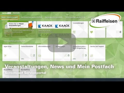 Serviceportal - Veranstaltungen, News und Mein Postffach