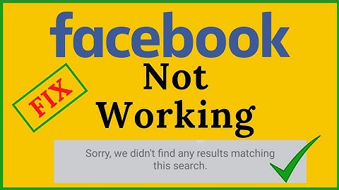 Facebook is Down | Search bar not working | How to Fix Facebook Can