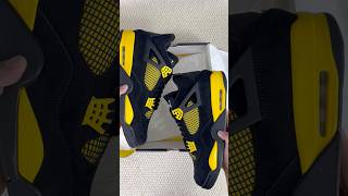 Air Jordan 4 Thunder ⚡️⚡️⚡️ #sneakers #nike #shoes #jordan #unboxing #fyp
