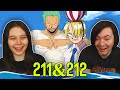 Zoro  sanji vs the groggy monsters one piece ep 211  212 reaction  review