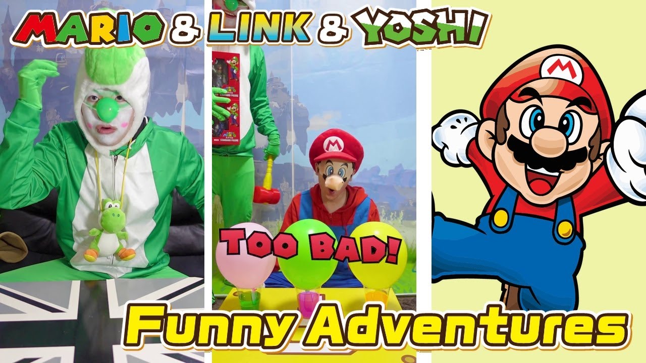 The Funny Adventures of Mario & Link ＆ Yoshi 🤣 ＃5141 - YouTube