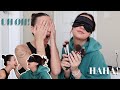 Annmarie doing my makeup BLINDFOLDED! | Lera Clark