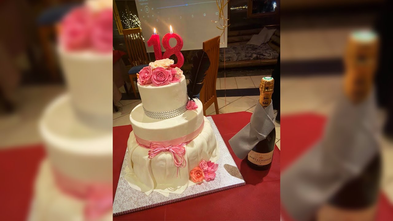 Torta per 18 anni a piani🧸💗 | GC🧸