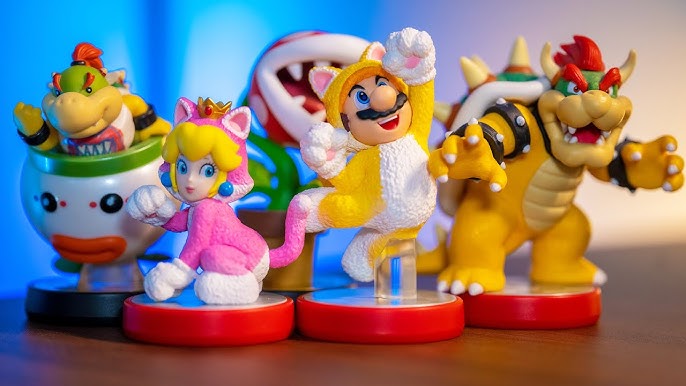 Cat Mario and Cat Peach joined the collection!! : r/Amiibomb