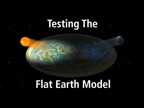 Testing the flat earth model