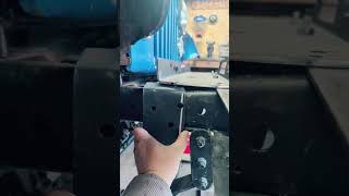 Installing a Harbor Freight winch plate on my Jeep CJ7.