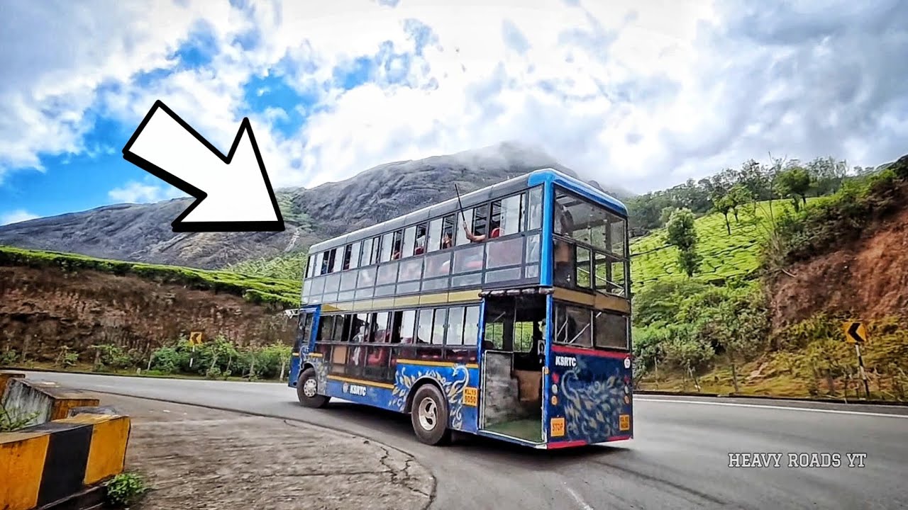 Double decker in bend roads..! 👀 