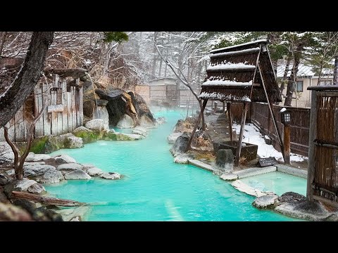 Staying at a Secret Japanese Hot Spring Like a Blue River♨️ | Adachiya Ryokan Fukushima