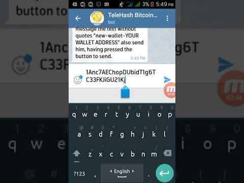 How To Set Wallet Withdraw From Telehash Cloud Mining Telegram Bot - 