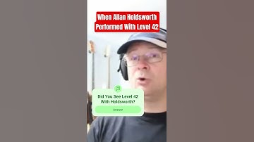 When Allan Holdsworth Joined Level 42 #shorts #level42 #bassguitar