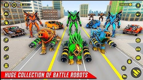 Tiger Robot Car Robot Game 3d