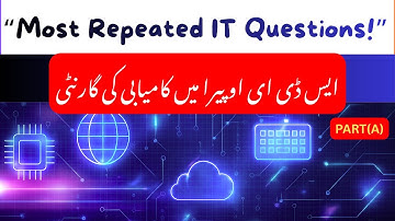 Most Important IT MCQs for PPSC |CSS |SDEO