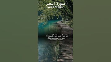 سورة النصر - Surah Al-Nasr #القرآن_الكريم #راحة_نفسية #سورة_النصر #foryou #الله #reels #اكسبلور #fyp
