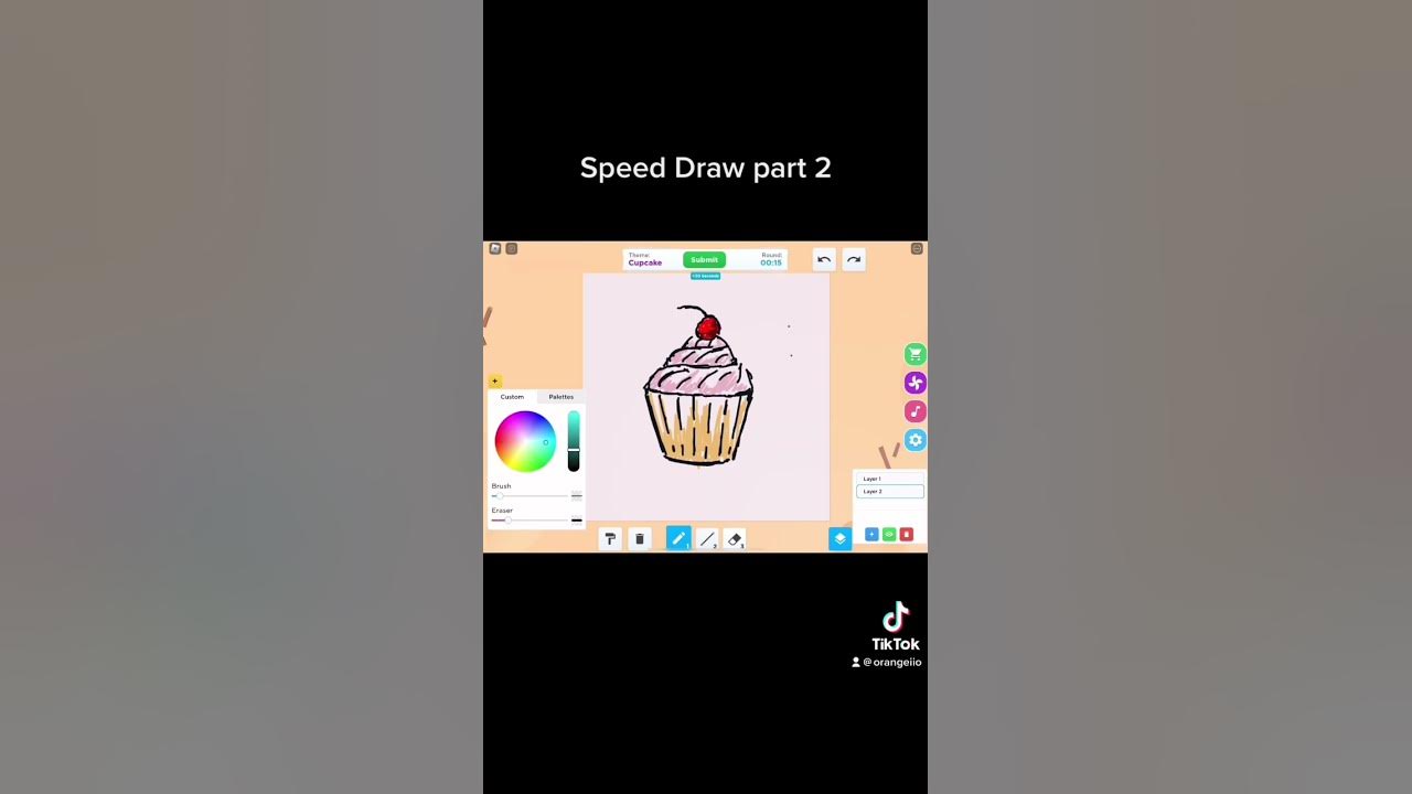 Game: speed draw #dessert #cupcake #sprinkles #drawing #art #fypart #