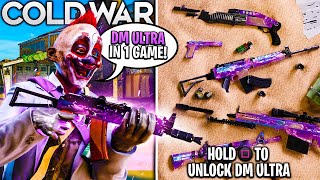 COLD WAR: UNLOCKING DM ULTRA in ONE GAME! 29 DIAMOND GUNS IN 1 MATCH! (Cold War Worlds First)