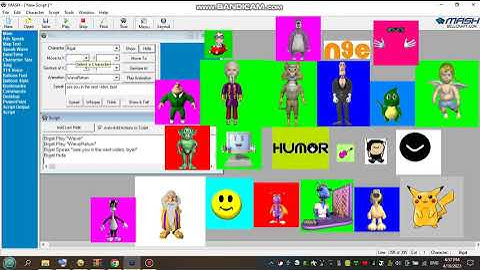 (Microsoft Agent Scripting Helper Test) The MSAgent Characters