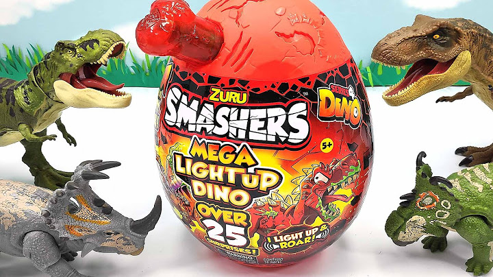 Dinosaur SMASHERS Mega Dino Egg With Lava! T-Rex Light Up Over 25 Surprises Rex Dinosaur Egg