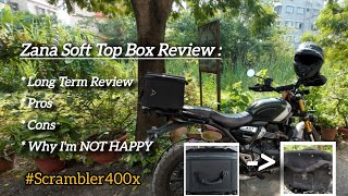 My ZANA Soft Top Box Fails ! || Long Term Review || Best Top Box For Scrambler 400X ?! screenshot 2