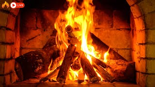 Warm Romantic Fireplace 🔥 Relaxing Fireplace Crackling Sounds 12 Hours