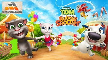 TALKING TOM BUBBLE SHOOTER Part 1 Level 1-10 (iOS, Android)