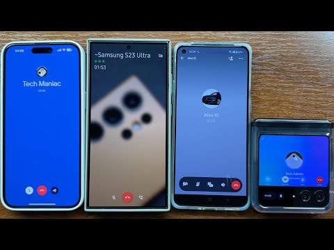 iPhone 15PM, Samsung S24U, OnePlus 8T, Razr 40U Meet, Threema, Facebook, Telegram Apps Incoming Call