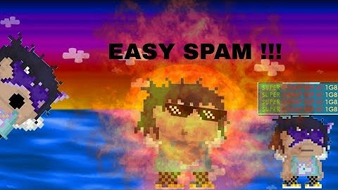 How to spam in growtopia without using apps in phone!