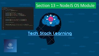 Famous Node.js | Section 13 | Node OS Module | NodeJS Beginners | Simple Tutorials | Easy Learning Net Worth