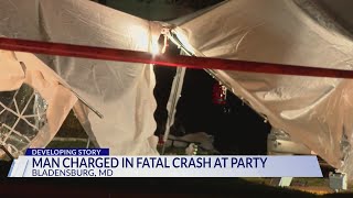 Man charged in fatal crash at party
