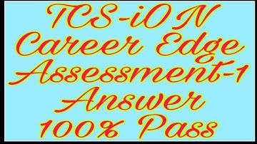 1. TCS-iON Career Edge Knockdown the Lockdown updated Assessment-1 Solution