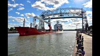 In with Wind Turbine / out with Wheat! The Alanis Departs Duluth 082920