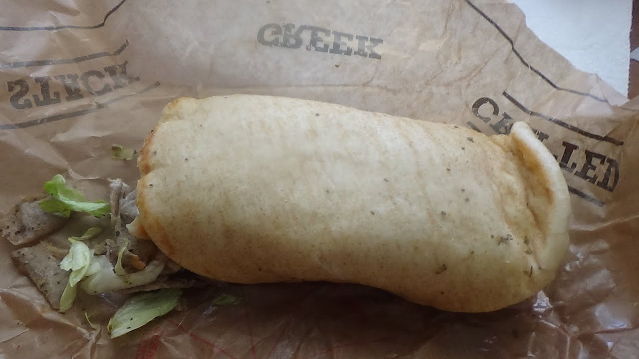 ASMR Eating Arby's Spicy Greek Gyro/w Curly Fries And A Cream Orange