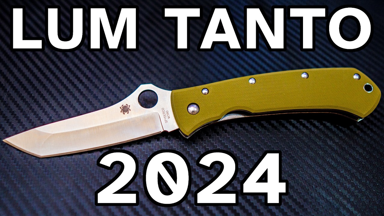 The Spyderco Bob Lum Tanto - August 2024 Run - M390 Satin & OD 