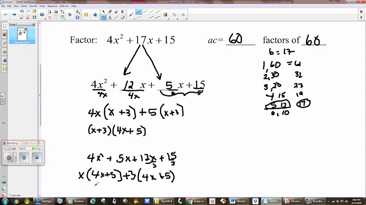 Factoring with the ac method